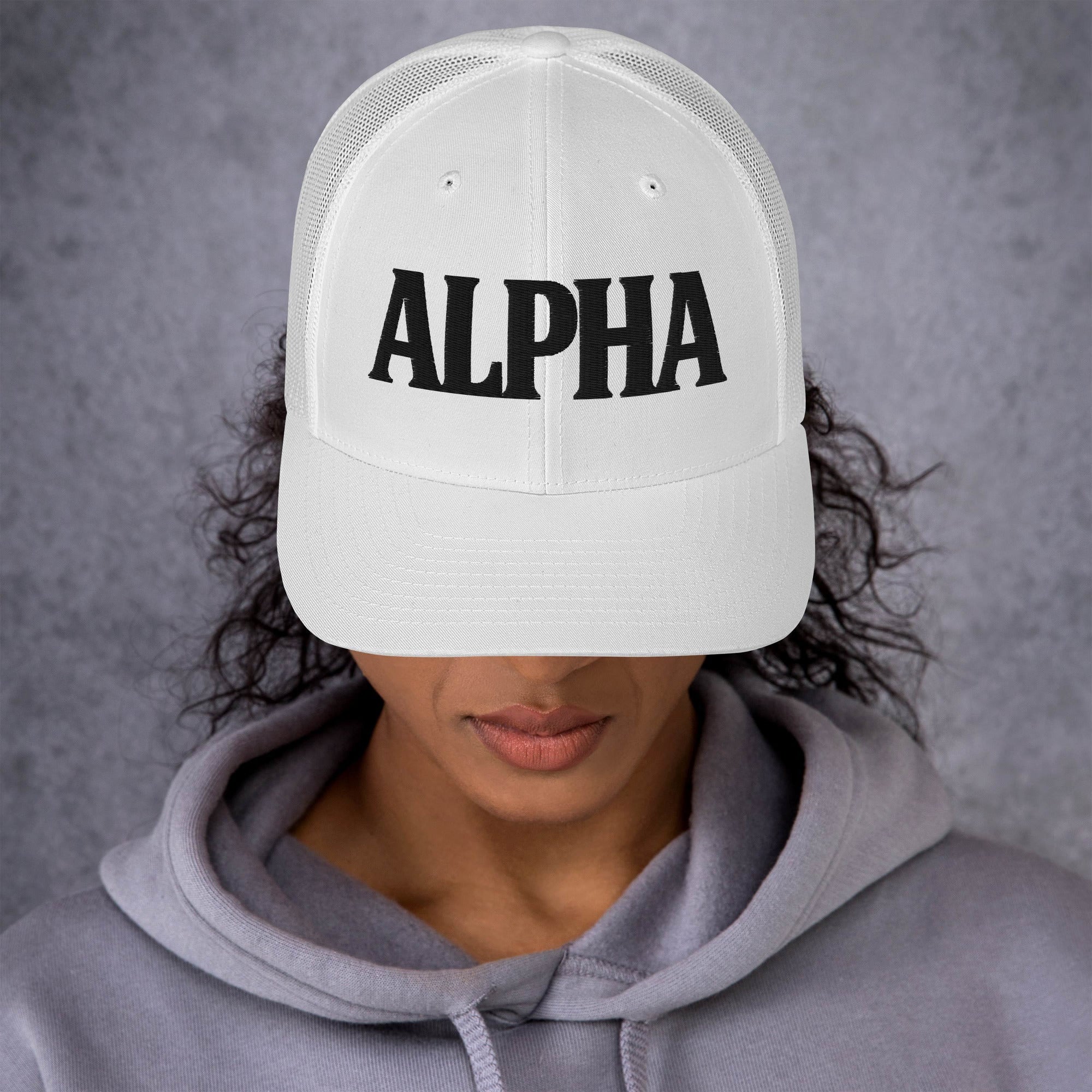 ALPHA 3D Puffy Embroidered Retro Trucker Hat