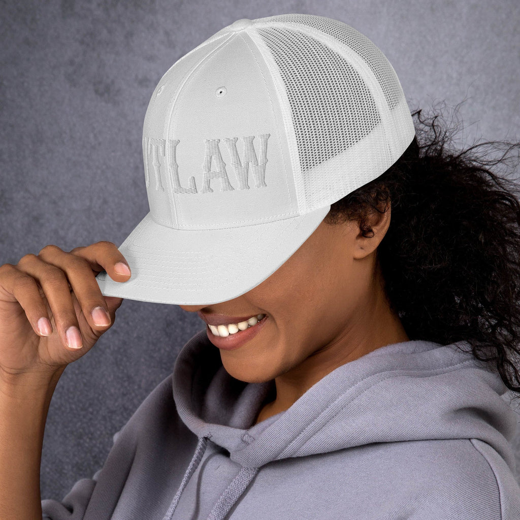 OUTLAW 3D Puffy Embroidered Retro Trucker Cap