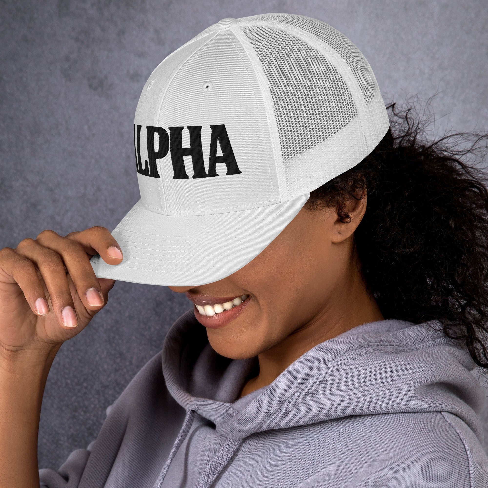 ALPHA 3D Puffy Embroidered Retro Trucker Hat
