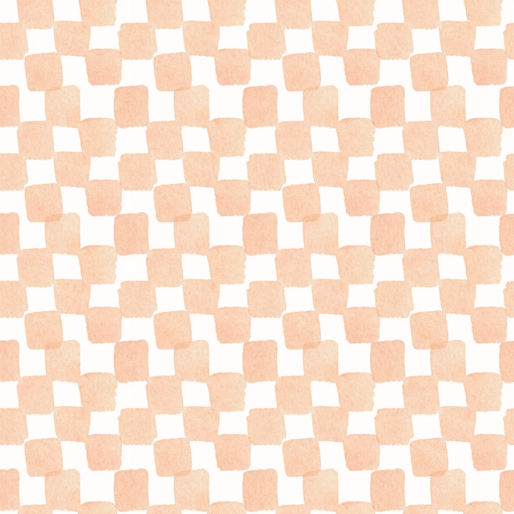 Peachy Plaid Wallpaper