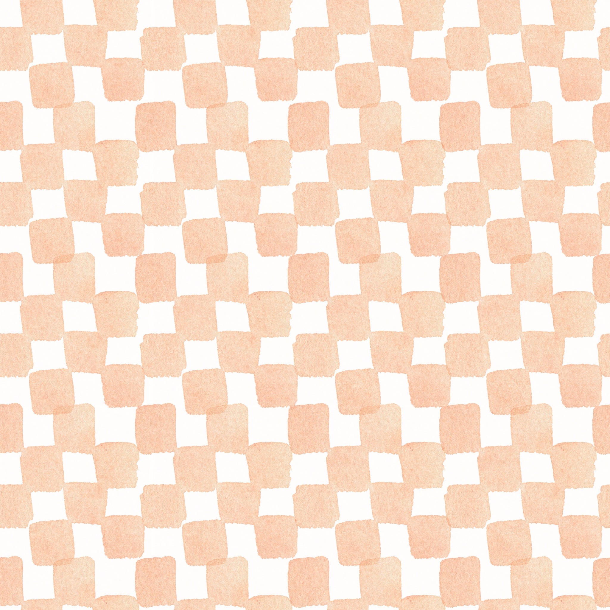 Peachy Plaid Wallpaper