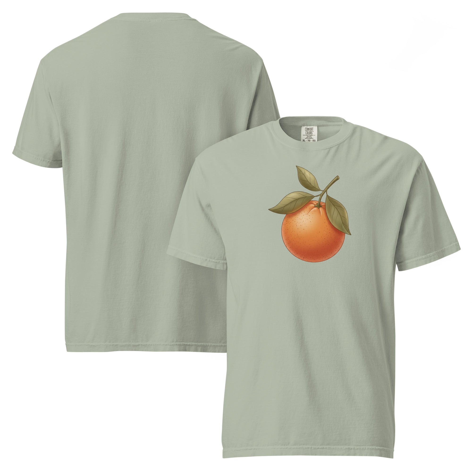 Sunlit Orange Cotton T-Shirt
