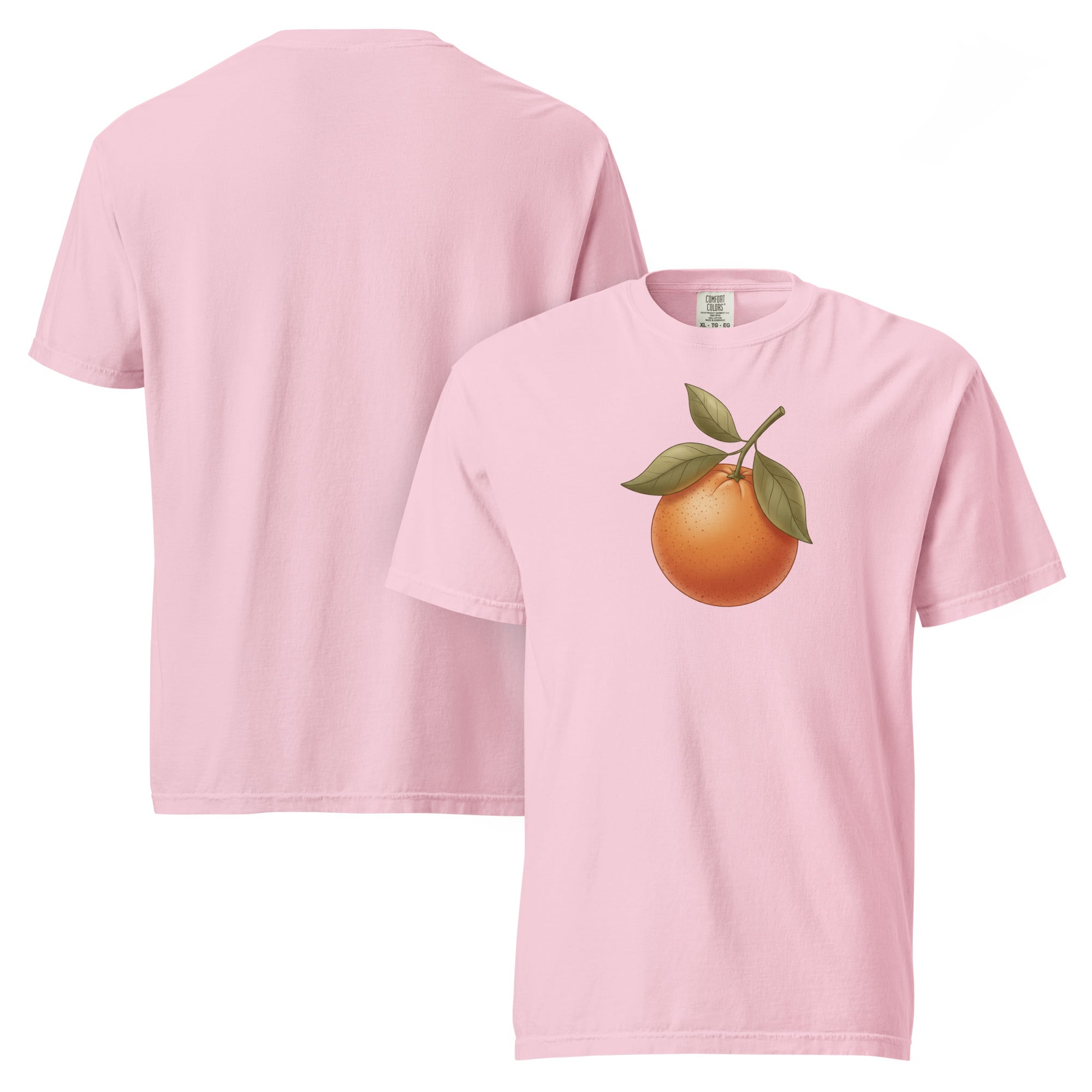 Sunlit Orange Cotton T-Shirt