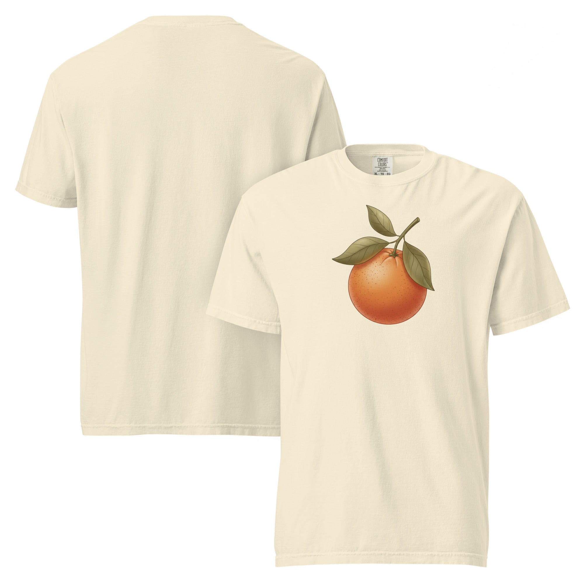 Sunlit Orange Cotton T-Shirt