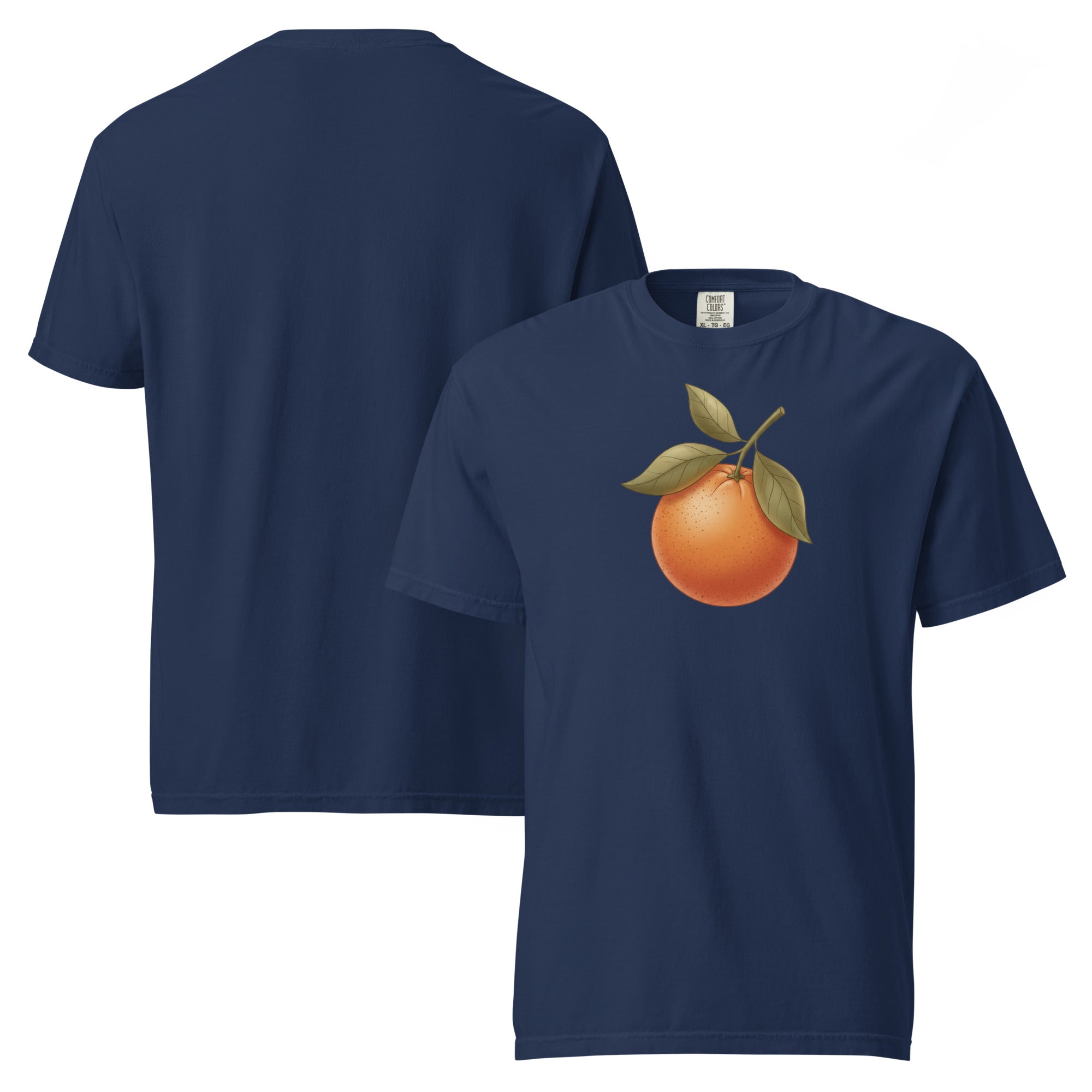 Sunlit Orange Cotton T-Shirt