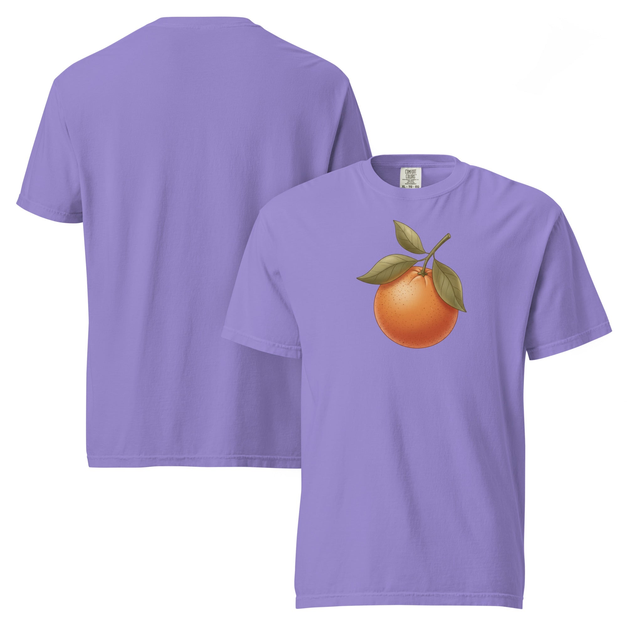 Sunlit Orange Cotton T-Shirt