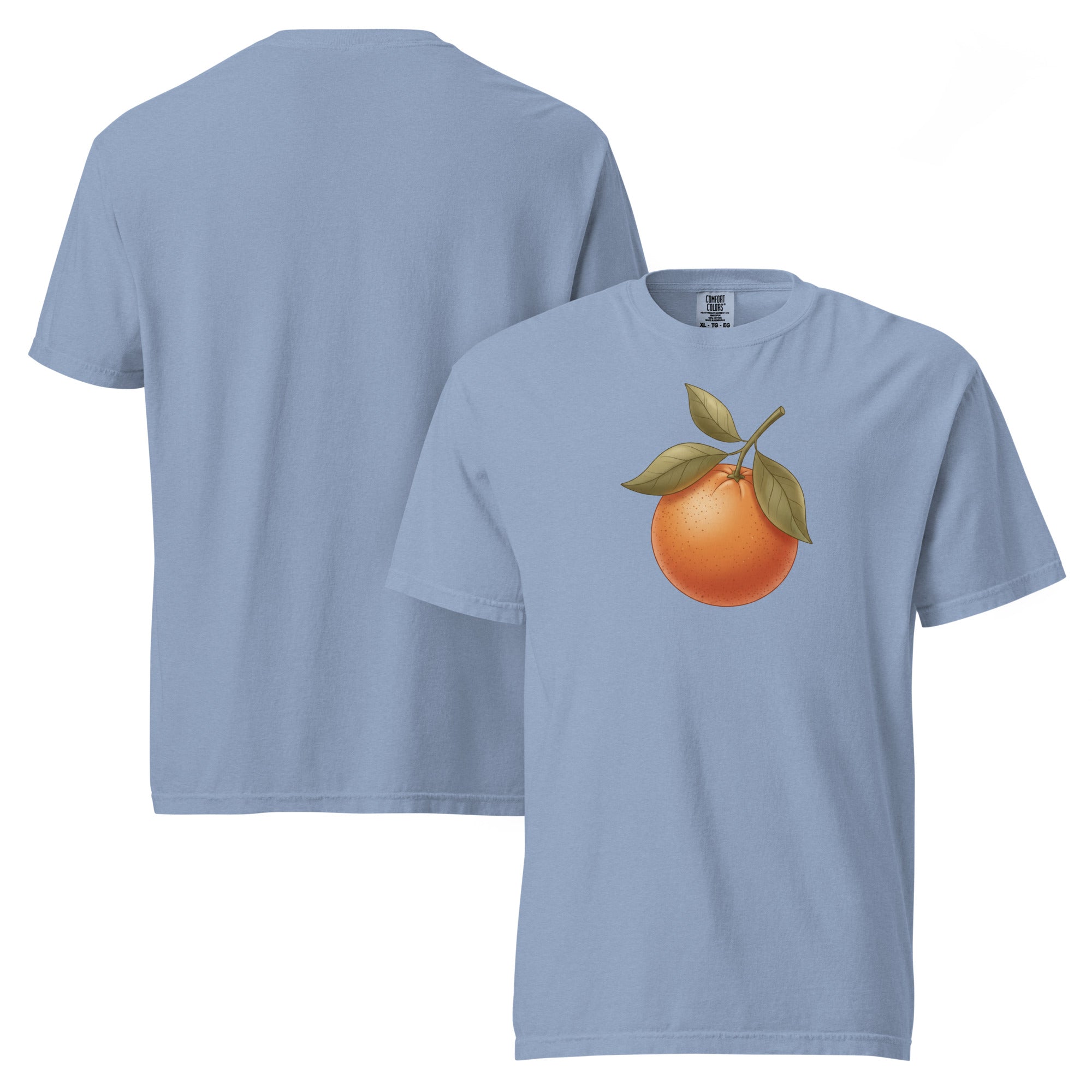 Sunlit Orange Cotton T-Shirt