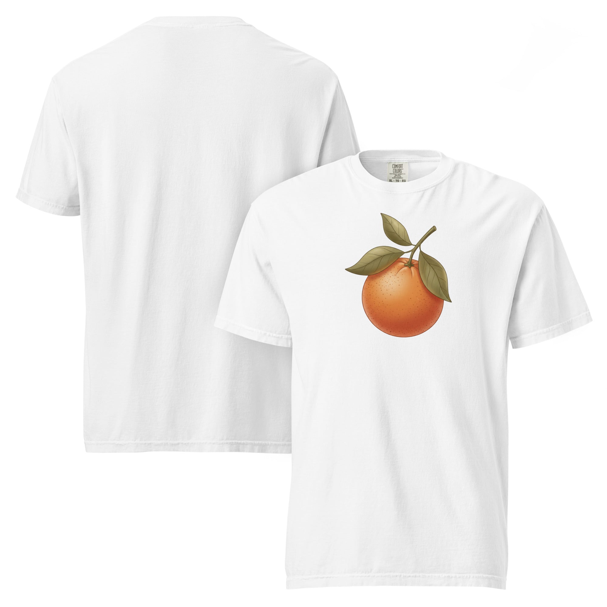 Sunlit Orange Cotton T-Shirt