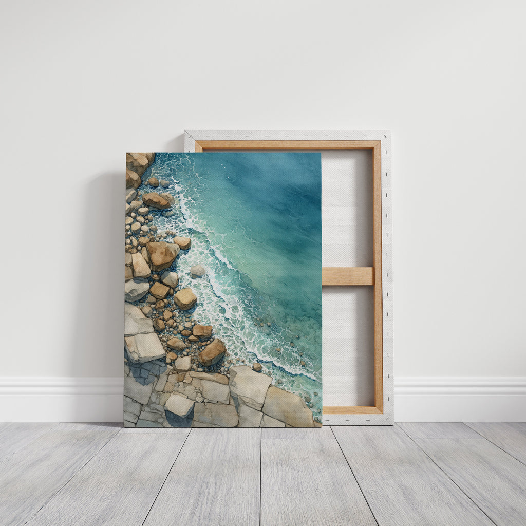 Tides Embrace Rocky Shores