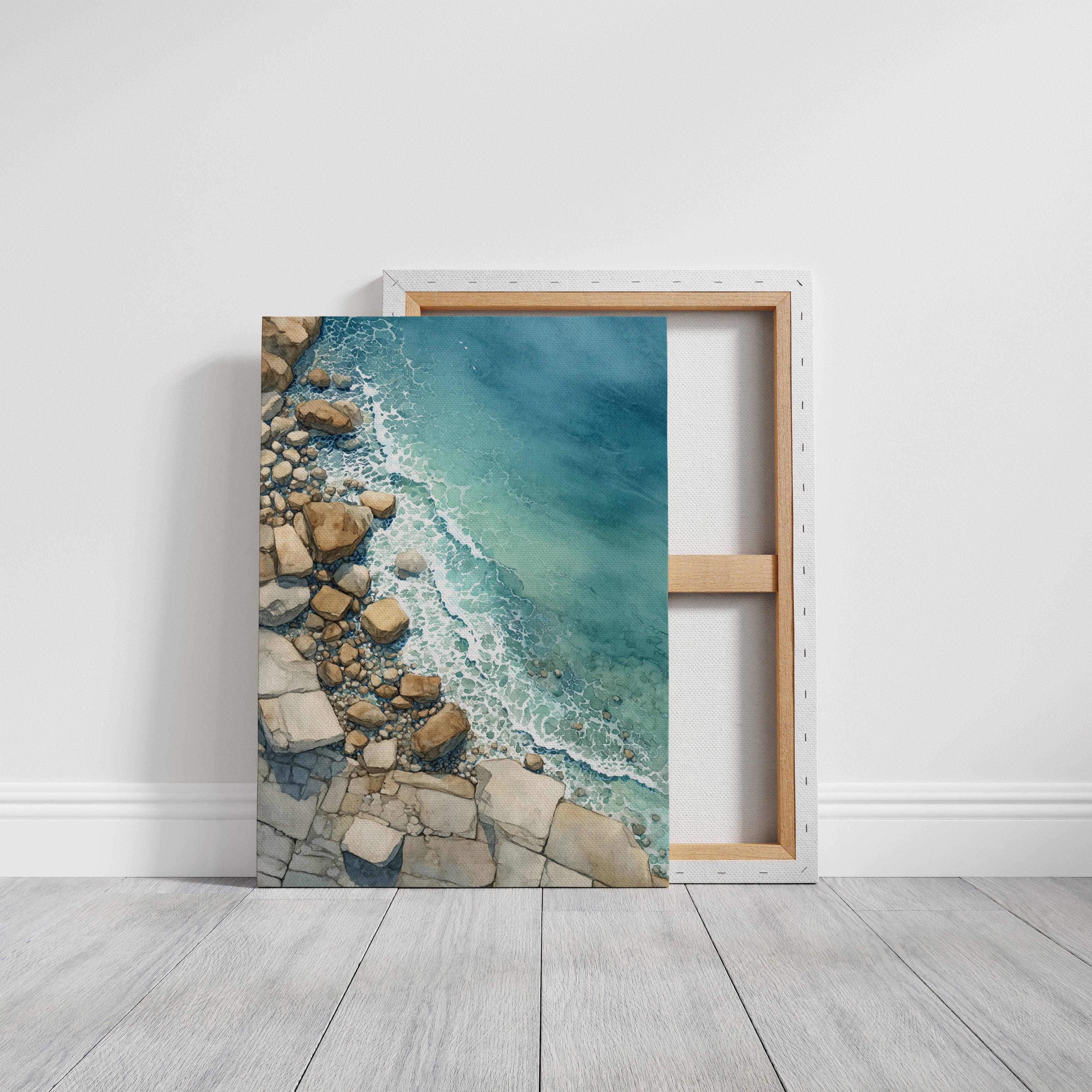 Tides Embrace Rocky Shores